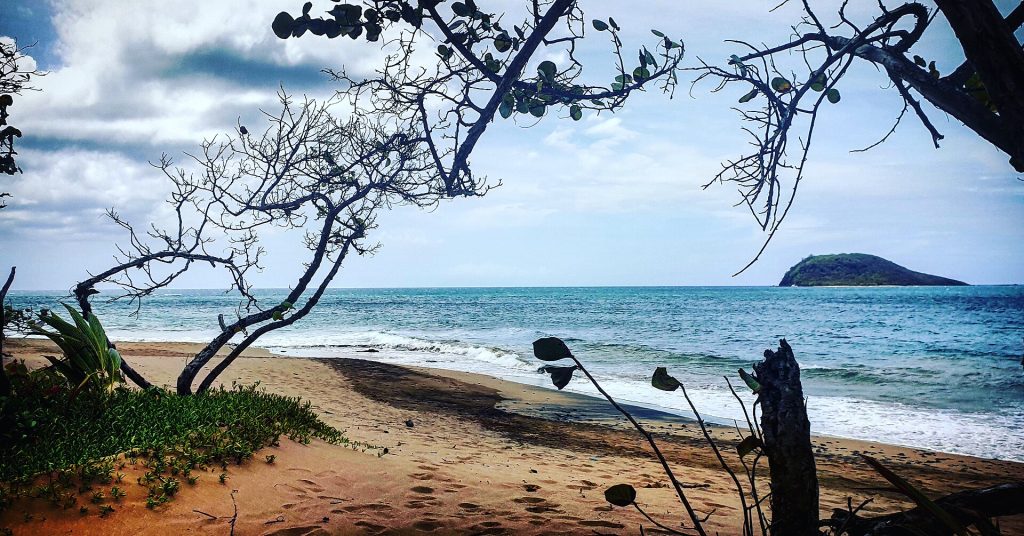 La plage de la Perle à Deshaies, un spot côtier de la côte sous le vent