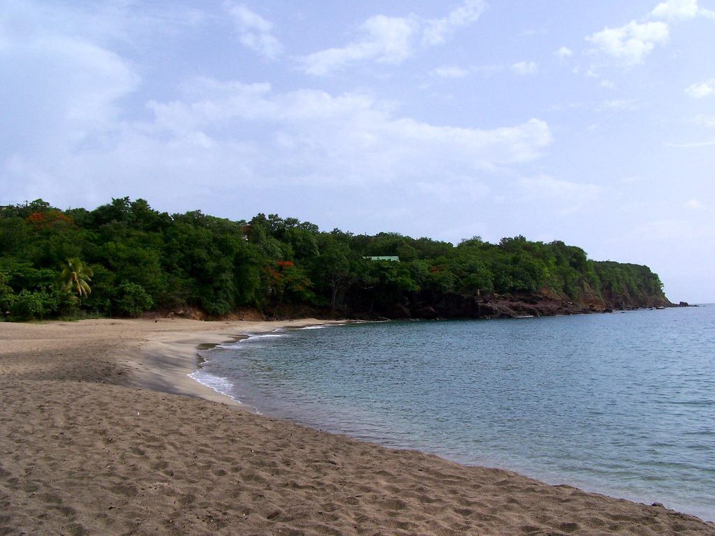 La crique de Petite Anse à Ferry, au sud de Deshaies